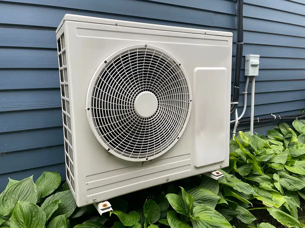 heat pump outside home