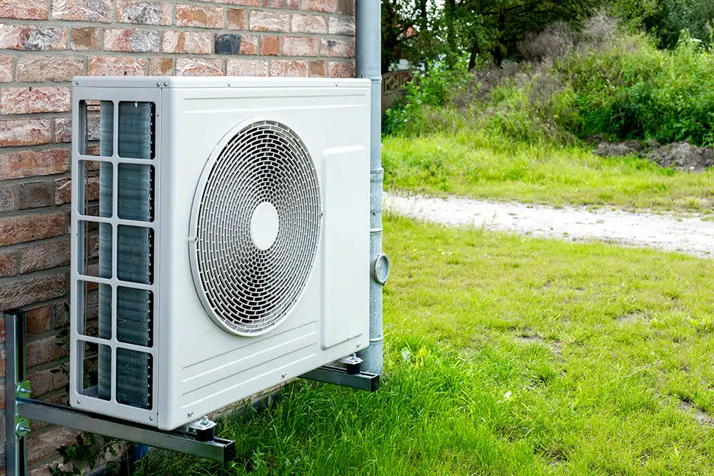 heat pump outside home