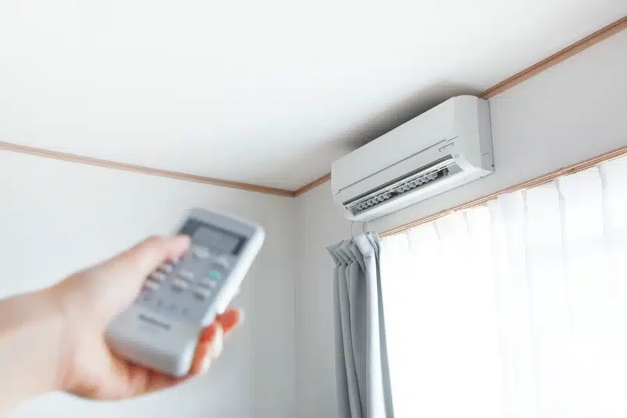 Mini-Split AC and Heat unit remote controlled